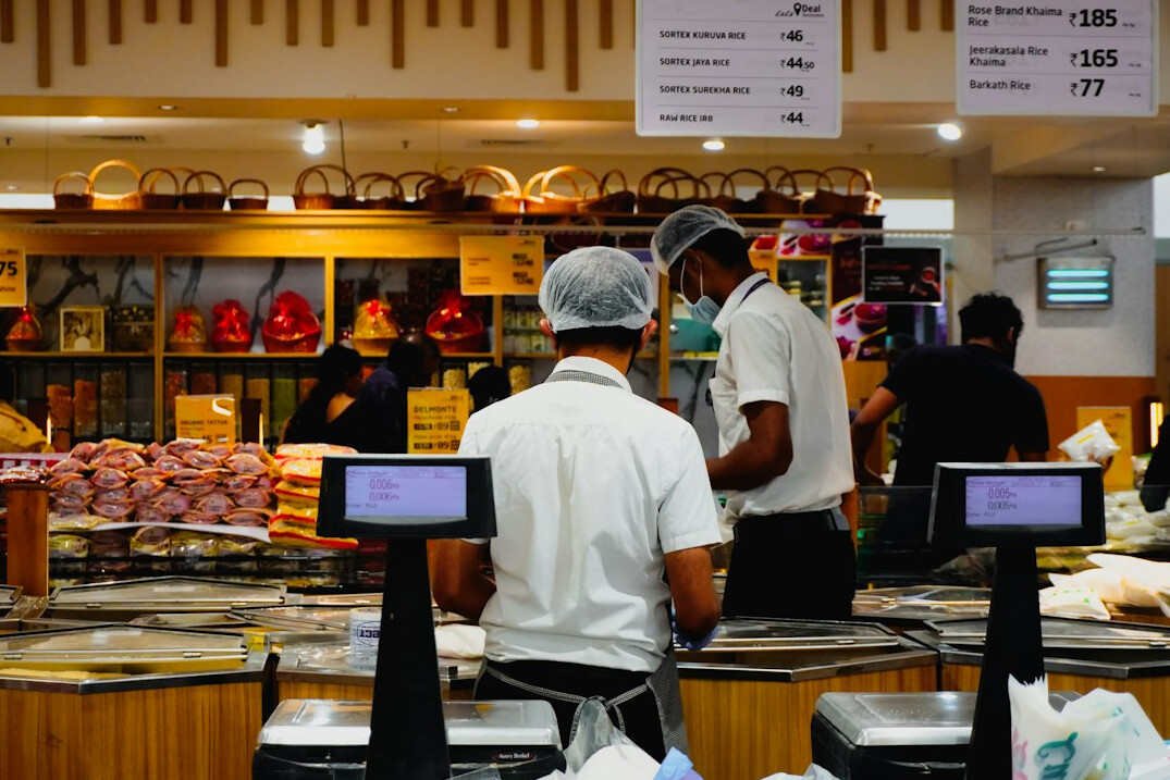 supermarket checkout line